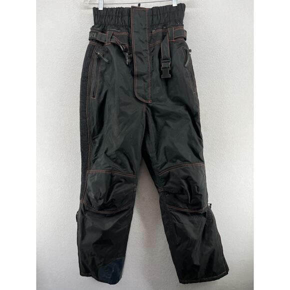 HARLEY DAVIDSON Pants S Waterproof Foul Weather Winter Riding PVC Nylon Black - Picture 1 of 15